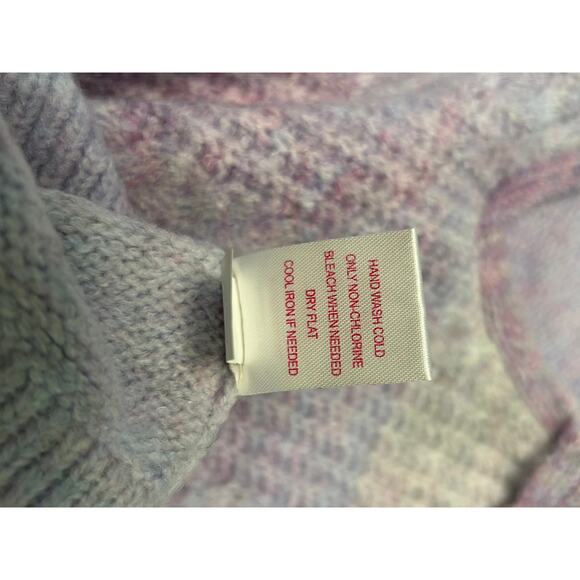 NWT Design History Ombre Cable Knit Long Sleeve V-neck Collar Sweater-Girls M - Picture 8 of 14